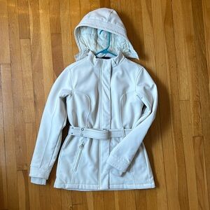 North Face Apex Belted Jacket in Winter White